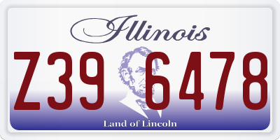 IL license plate Z396478