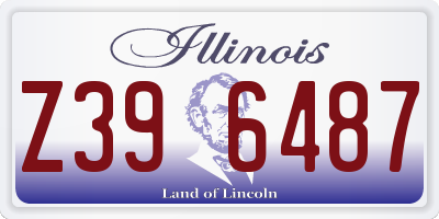 IL license plate Z396487