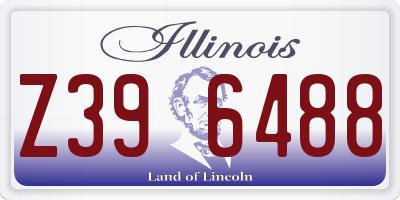 IL license plate Z396488