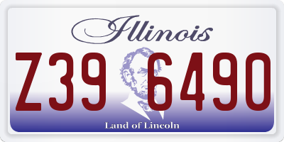 IL license plate Z396490