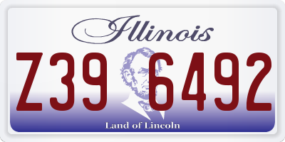 IL license plate Z396492