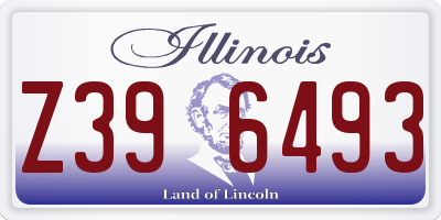 IL license plate Z396493