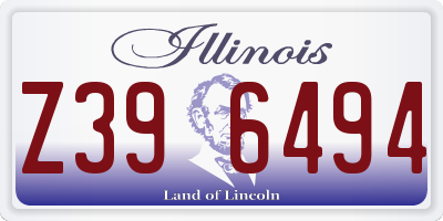 IL license plate Z396494