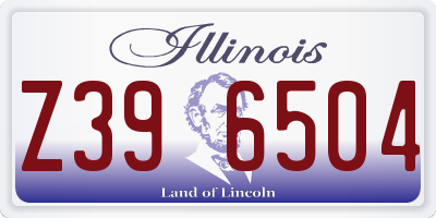 IL license plate Z396504