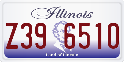 IL license plate Z396510