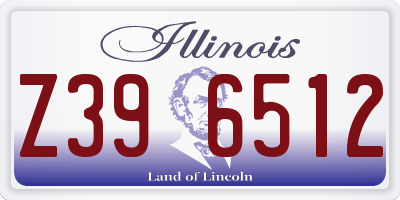 IL license plate Z396512