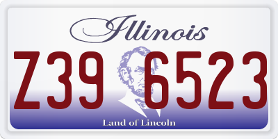 IL license plate Z396523