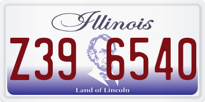 IL license plate Z396540