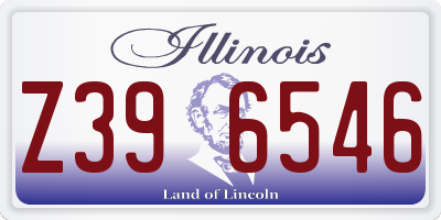 IL license plate Z396546