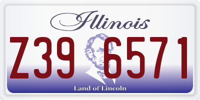 IL license plate Z396571