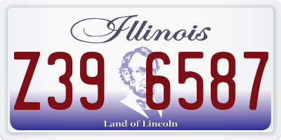 IL license plate Z396587