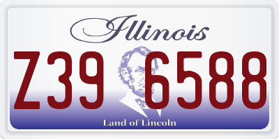 IL license plate Z396588
