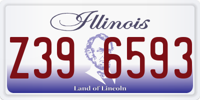 IL license plate Z396593