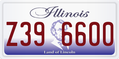 IL license plate Z396600