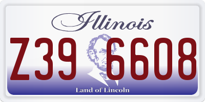 IL license plate Z396608