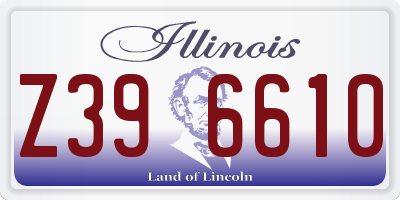 IL license plate Z396610
