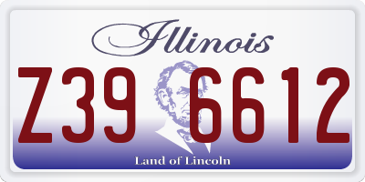 IL license plate Z396612