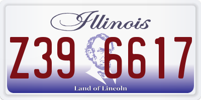 IL license plate Z396617