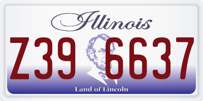 IL license plate Z396637