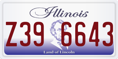 IL license plate Z396643