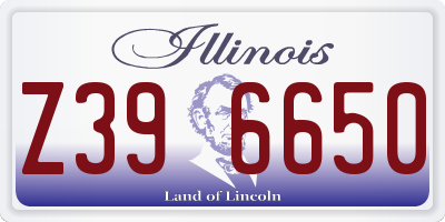 IL license plate Z396650