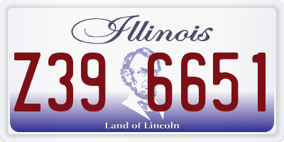 IL license plate Z396651