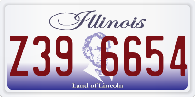 IL license plate Z396654