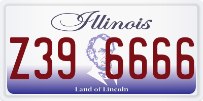 IL license plate Z396666