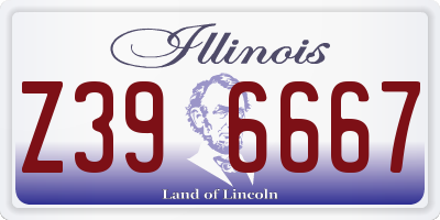 IL license plate Z396667