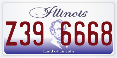 IL license plate Z396668