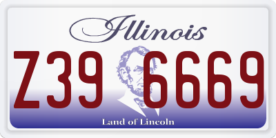 IL license plate Z396669