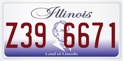 IL license plate Z396671
