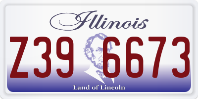 IL license plate Z396673