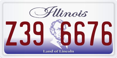 IL license plate Z396676