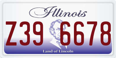 IL license plate Z396678