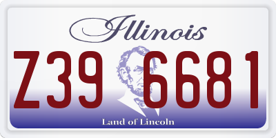IL license plate Z396681