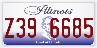 IL license plate Z396685