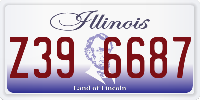 IL license plate Z396687
