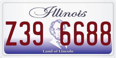 IL license plate Z396688