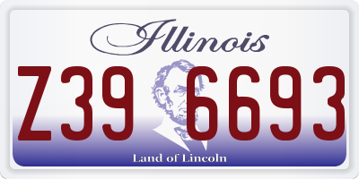 IL license plate Z396693