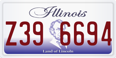 IL license plate Z396694
