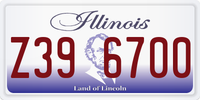 IL license plate Z396700