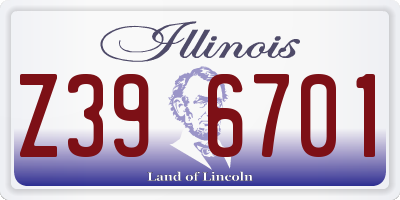 IL license plate Z396701