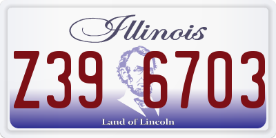 IL license plate Z396703