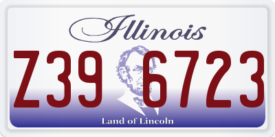 IL license plate Z396723