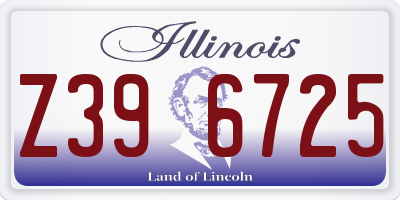 IL license plate Z396725