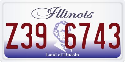 IL license plate Z396743