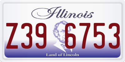 IL license plate Z396753