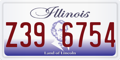 IL license plate Z396754
