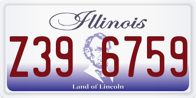 IL license plate Z396759